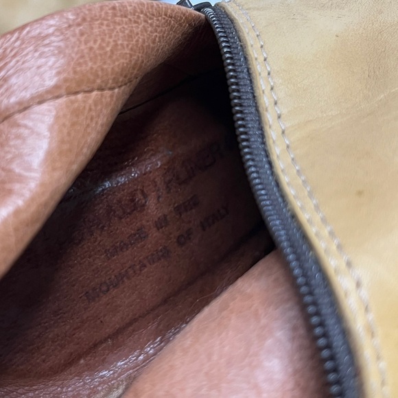 Donald Pliner Italian Made Leather Lace Up Knee High Heeled Lug Sole Boot sz 9 - Picture 9 of 12